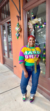 Load image into Gallery viewer, Pardi Gras Color Block sweater