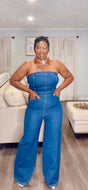 Boss Lady Denim jumpsuit