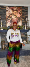 Load image into Gallery viewer, Pardi Gras Sequin Trousers