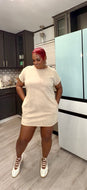 Acid washed Tshirt Dress