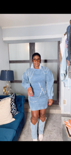 Load image into Gallery viewer, Demure Denim dress