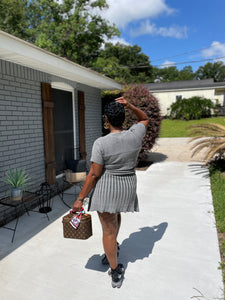 Jersey knit skirt set