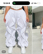 Ruffle Track Pants