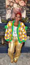 Load image into Gallery viewer, Pardi Gras Bow Sweater