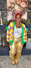 Load image into Gallery viewer, Pardi Gras Bow Sweater
