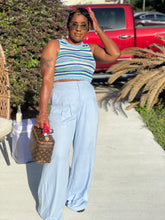 Load image into Gallery viewer, Crochet top and pants set