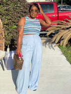 Crochet top and pants set