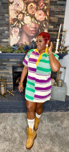 Load image into Gallery viewer, Pardi Gras Polo Dress