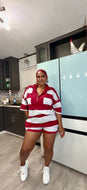 Half Zip Short Set