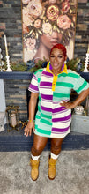 Load image into Gallery viewer, Pardi Gras Polo Dress